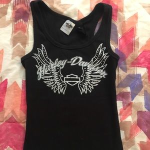 Harley Davidson rhinestone tank
